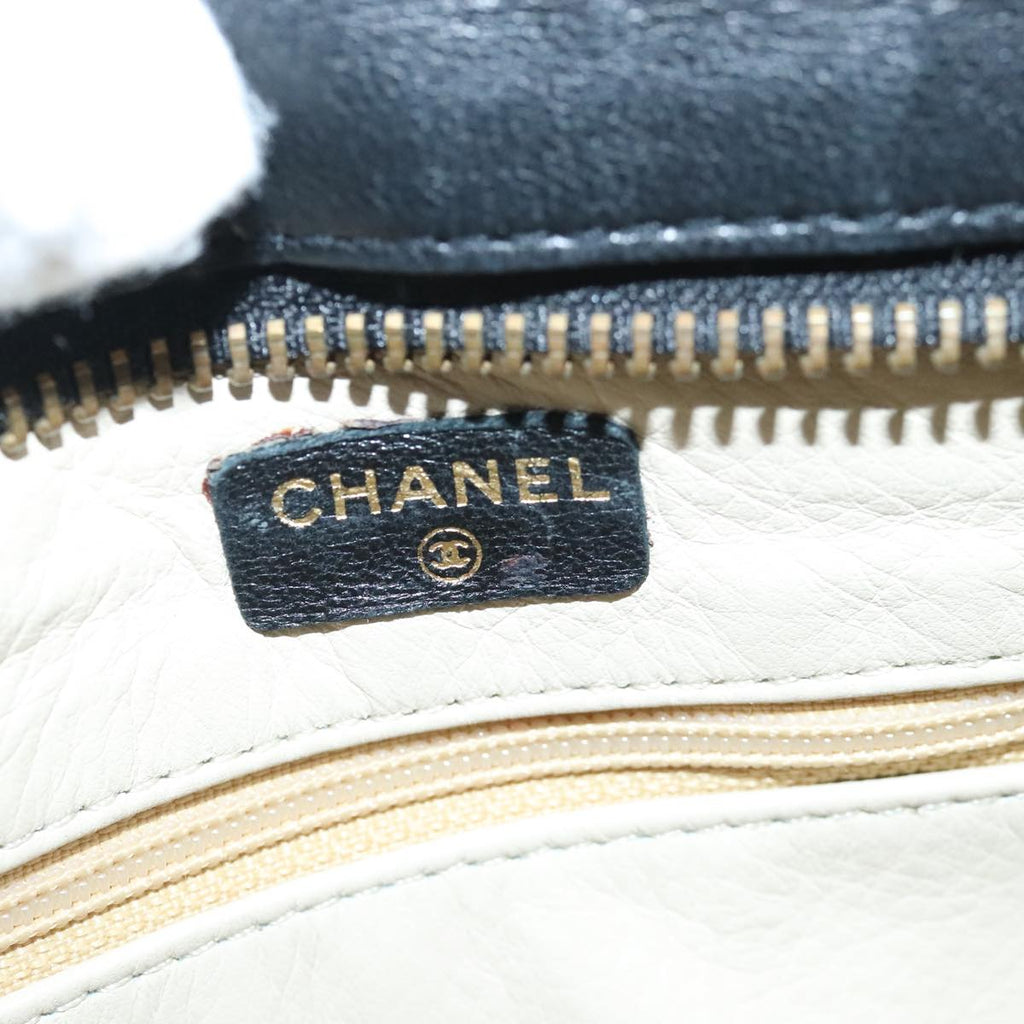 CHANEL Clutch Bag Lamb Skin Black CC 99480