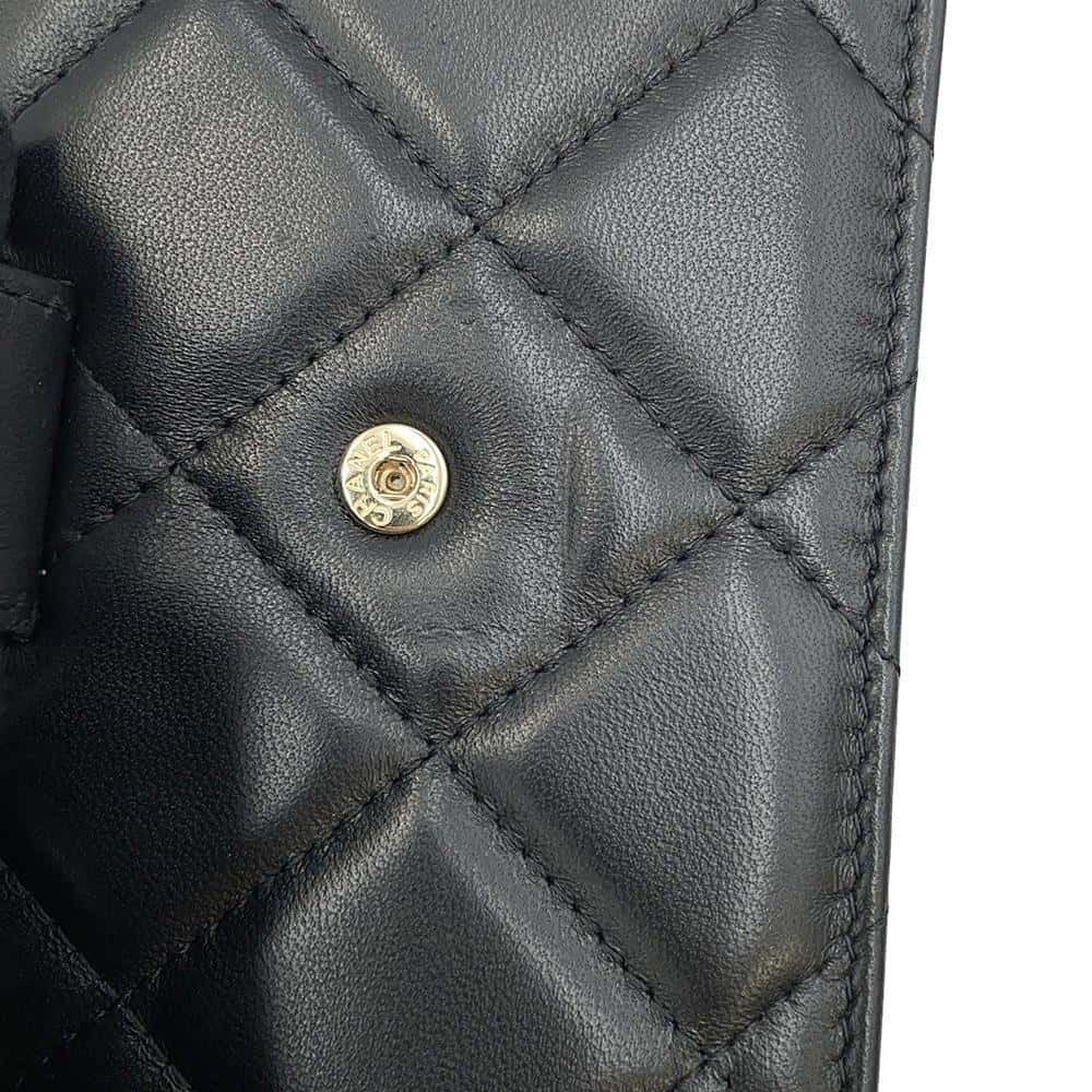 CHANEL Matelasse Belt ChainPouch Black Lambskin