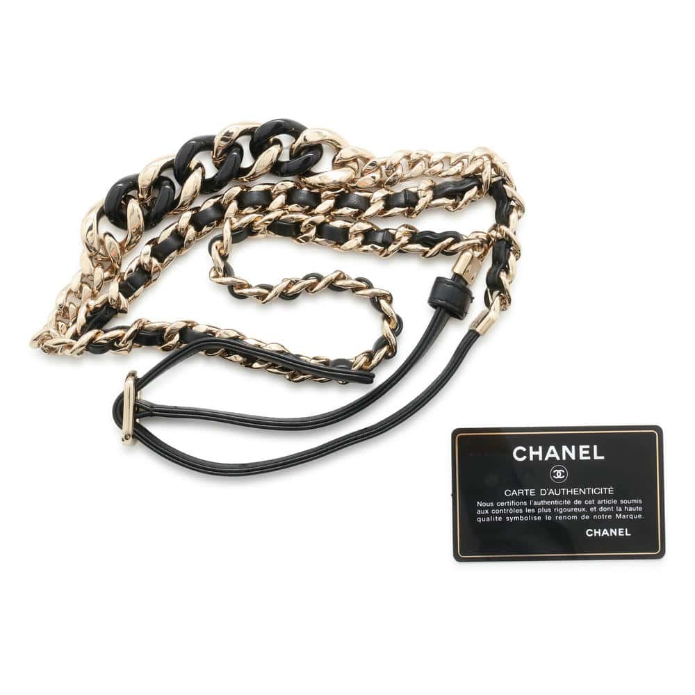 CHANEL Matelasse Belt ChainPouch Black Lambskin