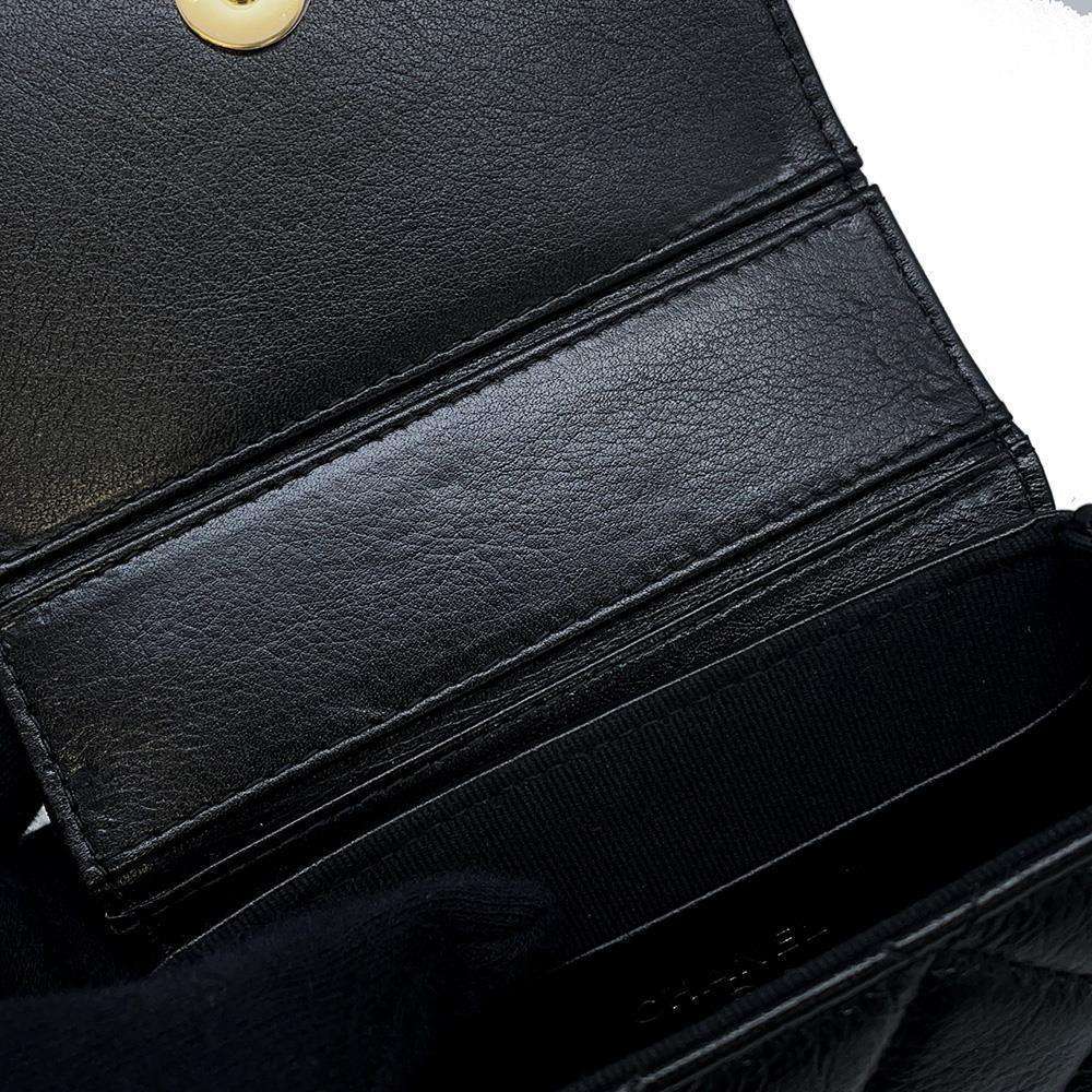 CHANEL Matelasse Chain Clutch BlackAP3378 Lambskin