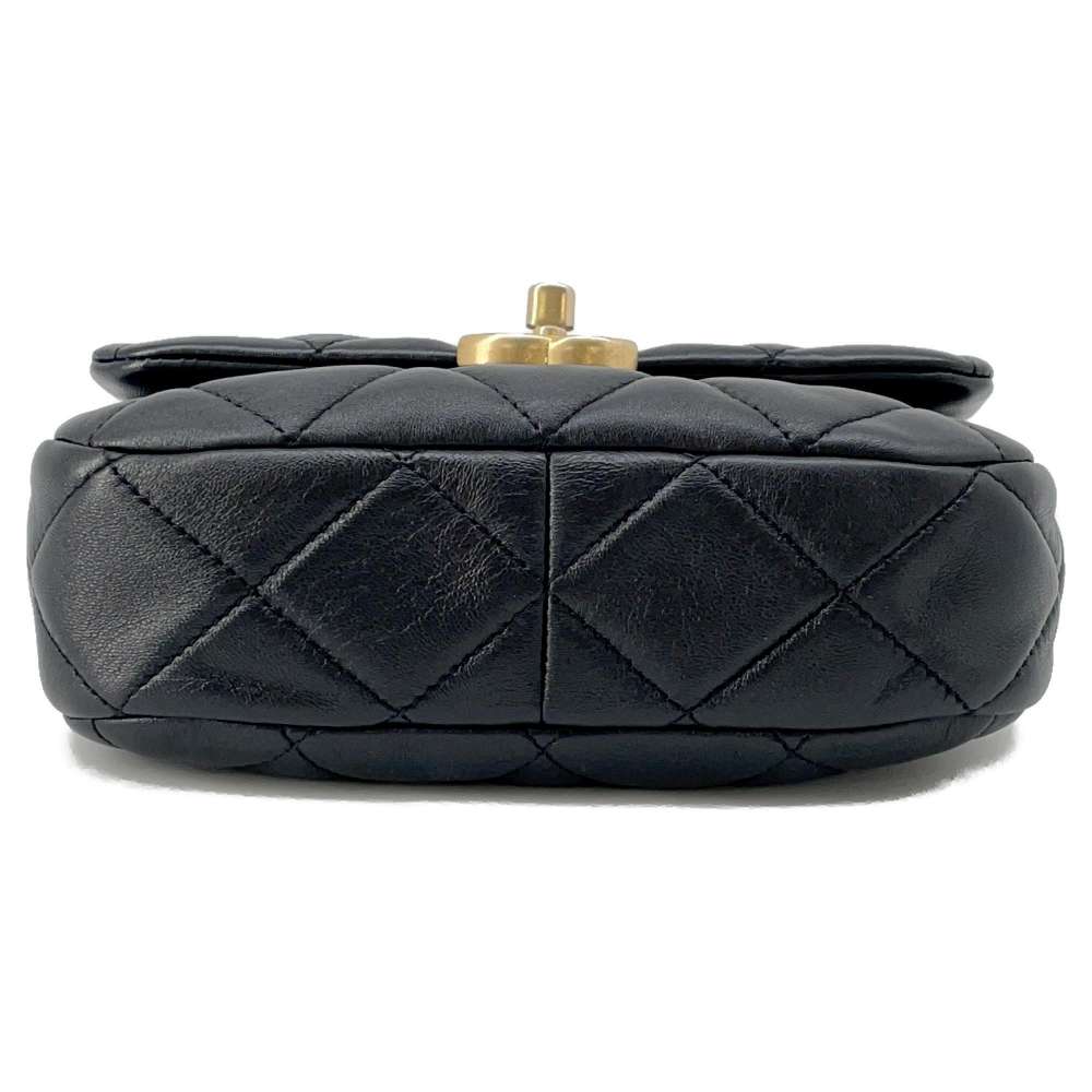 CHANEL Flap Bag BlackAS3205 Lambskin Size Mini