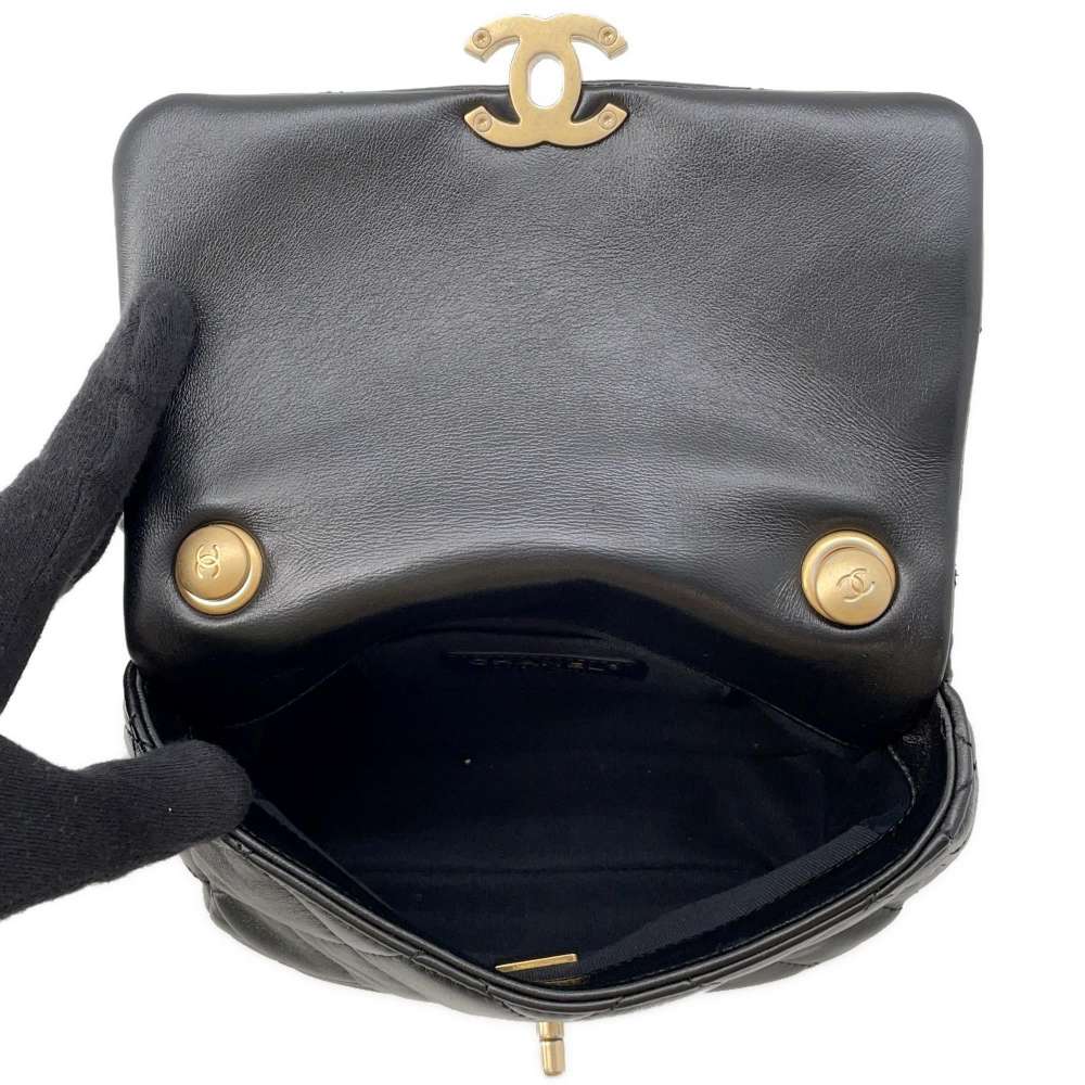 CHANEL Flap Bag BlackAS3205 Lambskin Size Mini