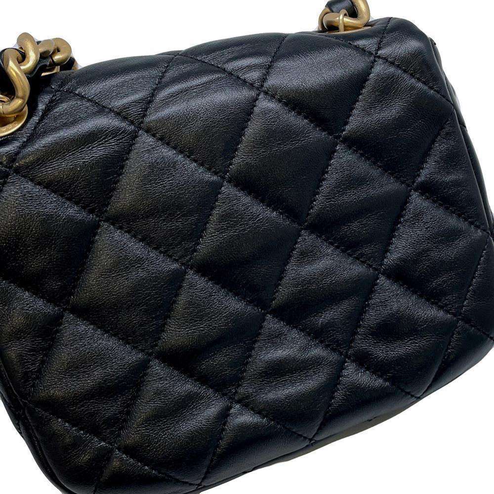CHANEL Flap Bag BlackAS3205 Lambskin Size Mini
