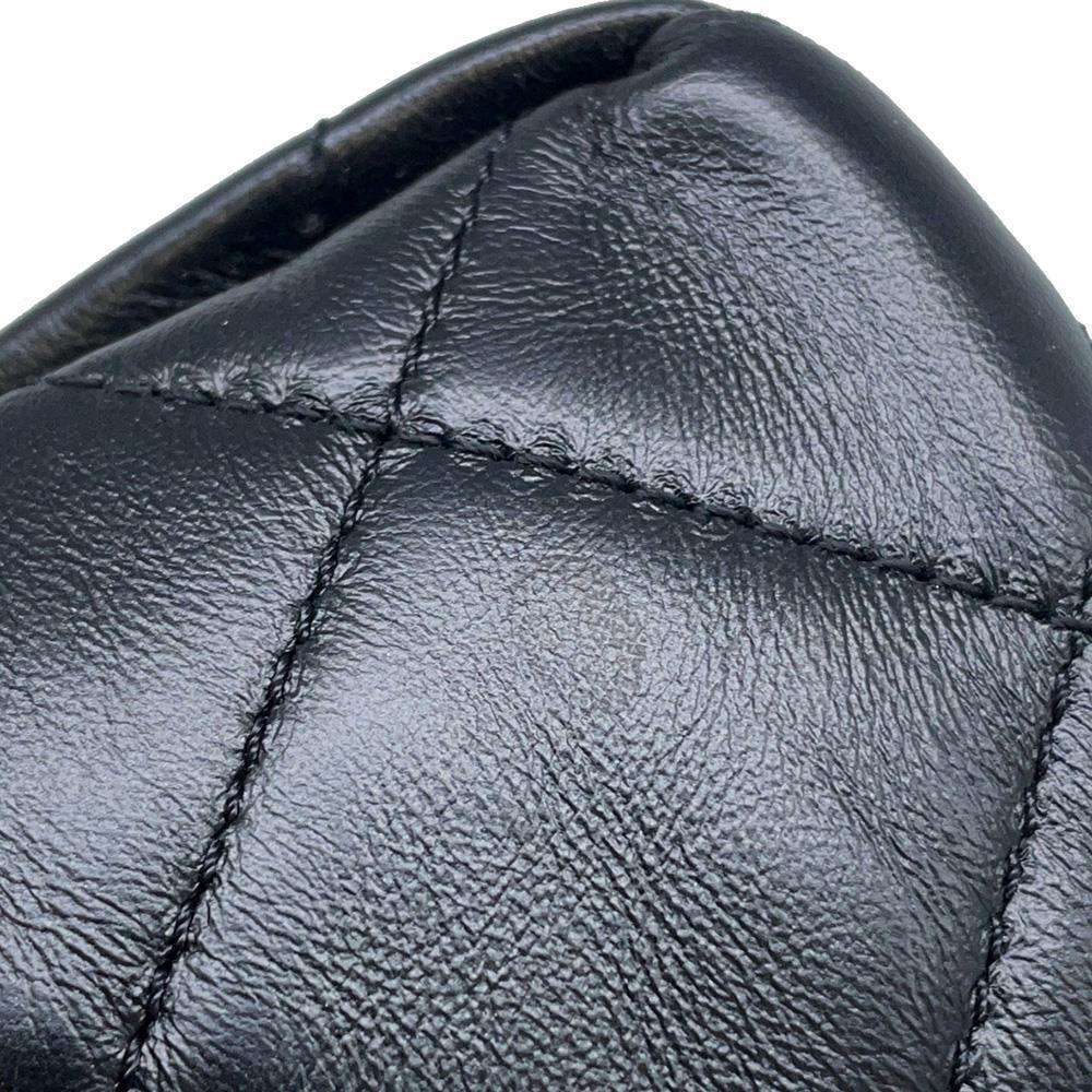 CHANEL Matelasse ChainShoulder Bag BlackAS3365 Lambskin