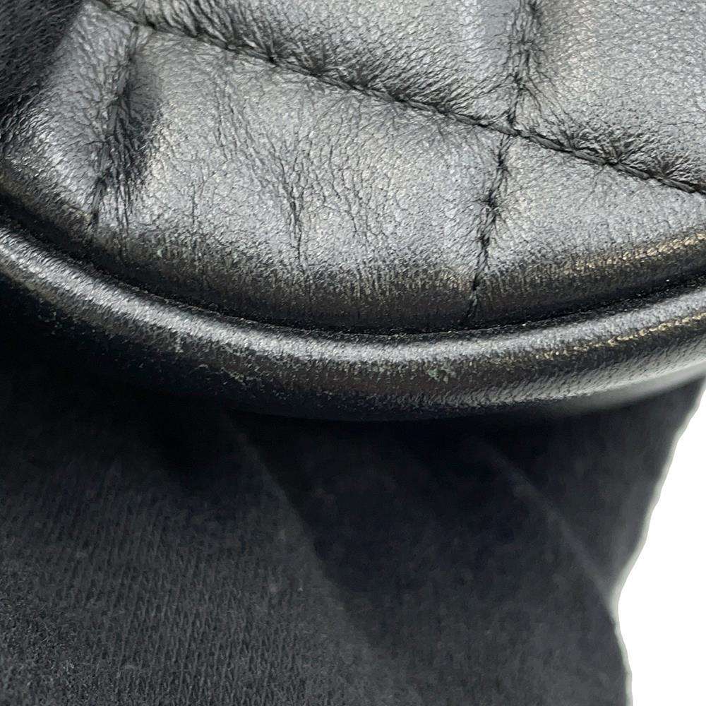 CHANEL Matelasse Round Shoulder Bag BlackAP0245 Lambskin Size Mini