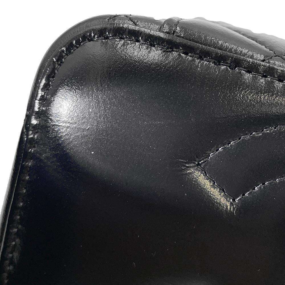CHANEL Matelasse 2wayShoulder Vanity with Pearl Handle Black Lambskin