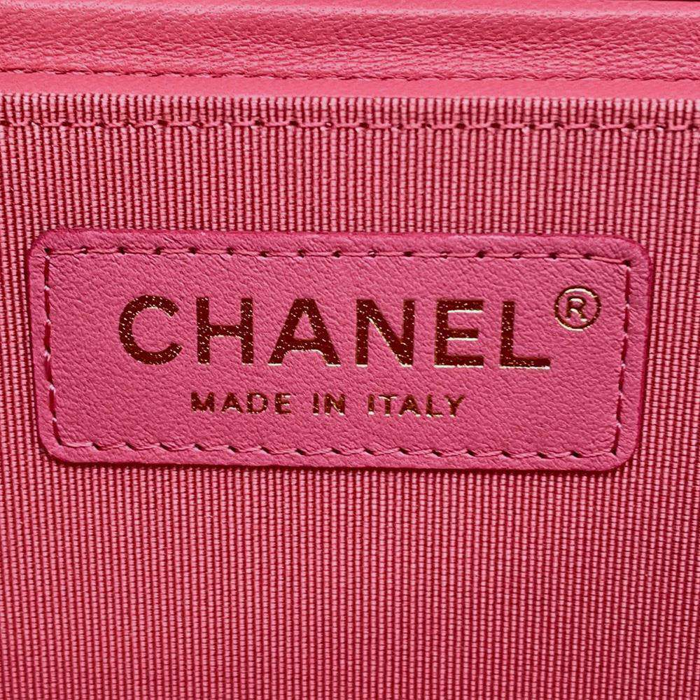CHANEL Matelasse Vendome Vanity Pink Lambskin Size Small