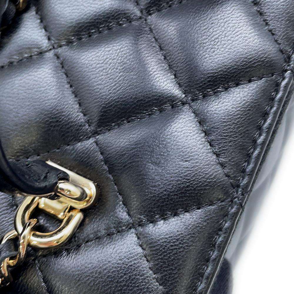 CHANEL Matelasse 2WAY Vanity Case BlackAP2199 Lambskin
