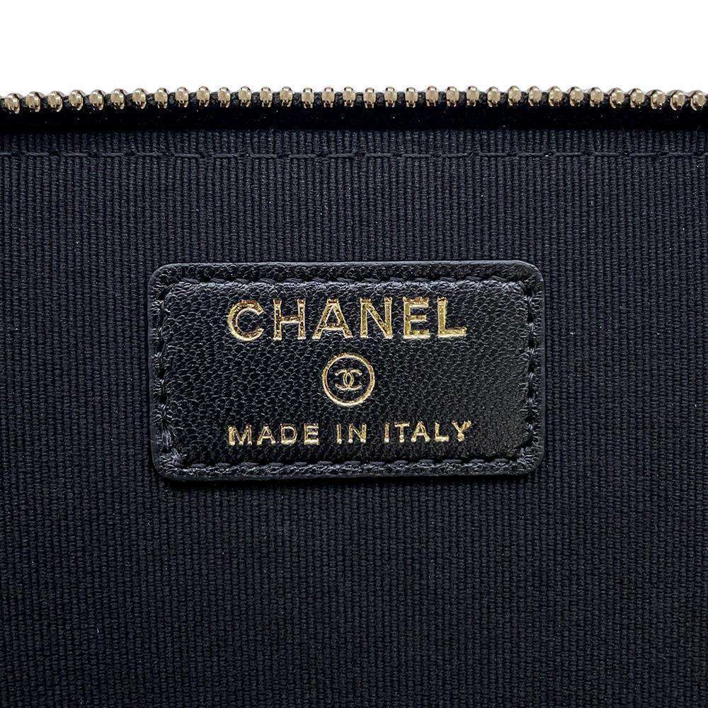 CHANEL Matelasse 2WAY Vanity Case BlackAP2199 Lambskin