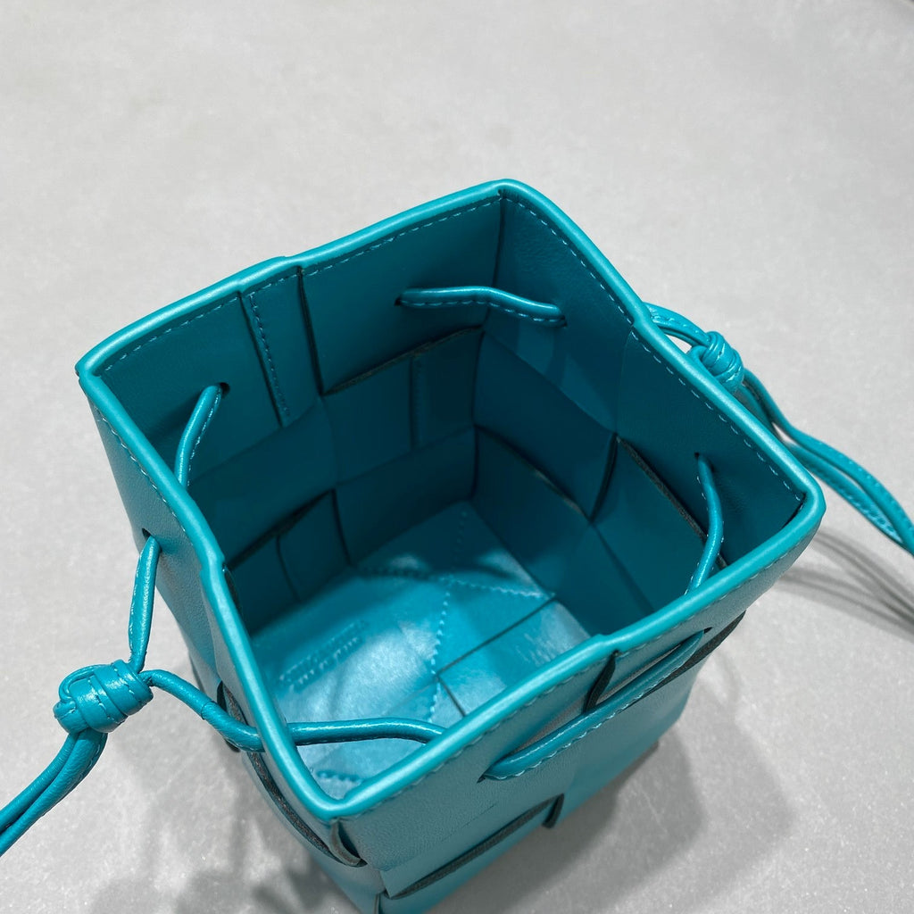 GLAMI Mini Cassette Bucket Bag Blue, For Women, Bags 5.5in/14cm