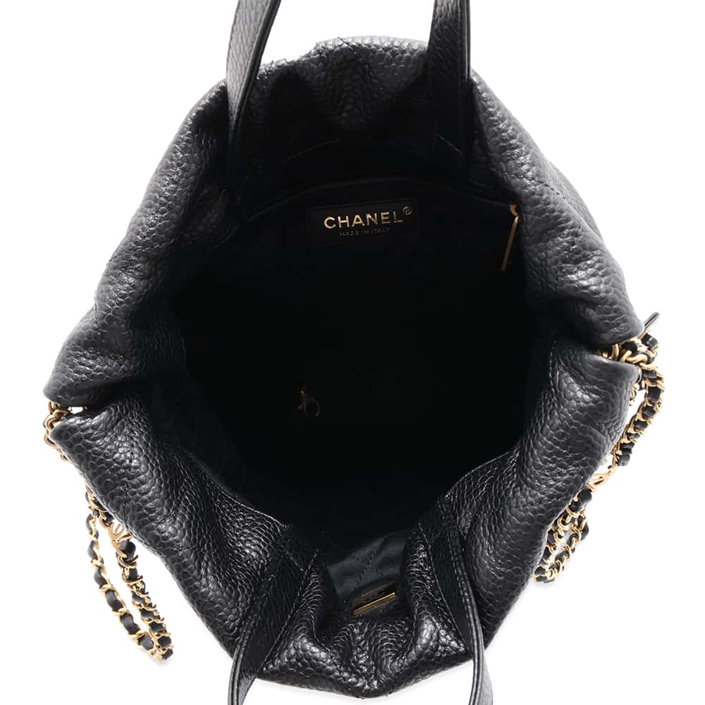 CHANEL CHANEL22 Backpack BlackAS3859 Caviar Leather