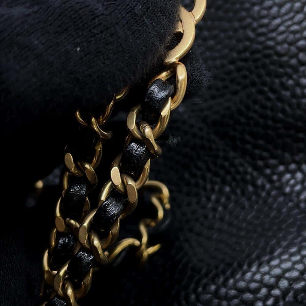 CHANEL CHANEL22 Backpack BlackAS3859 Caviar Leather