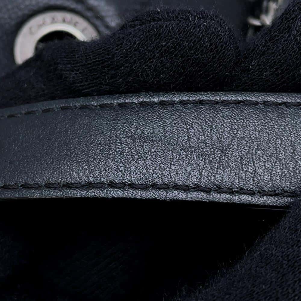 CHANEL CC Bucket 2wayBag Black Caviar Leather