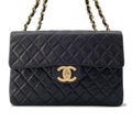 CHANEL Jumbo Matelasse ChainShoulder BlackA01094 Lambskin Size 34
