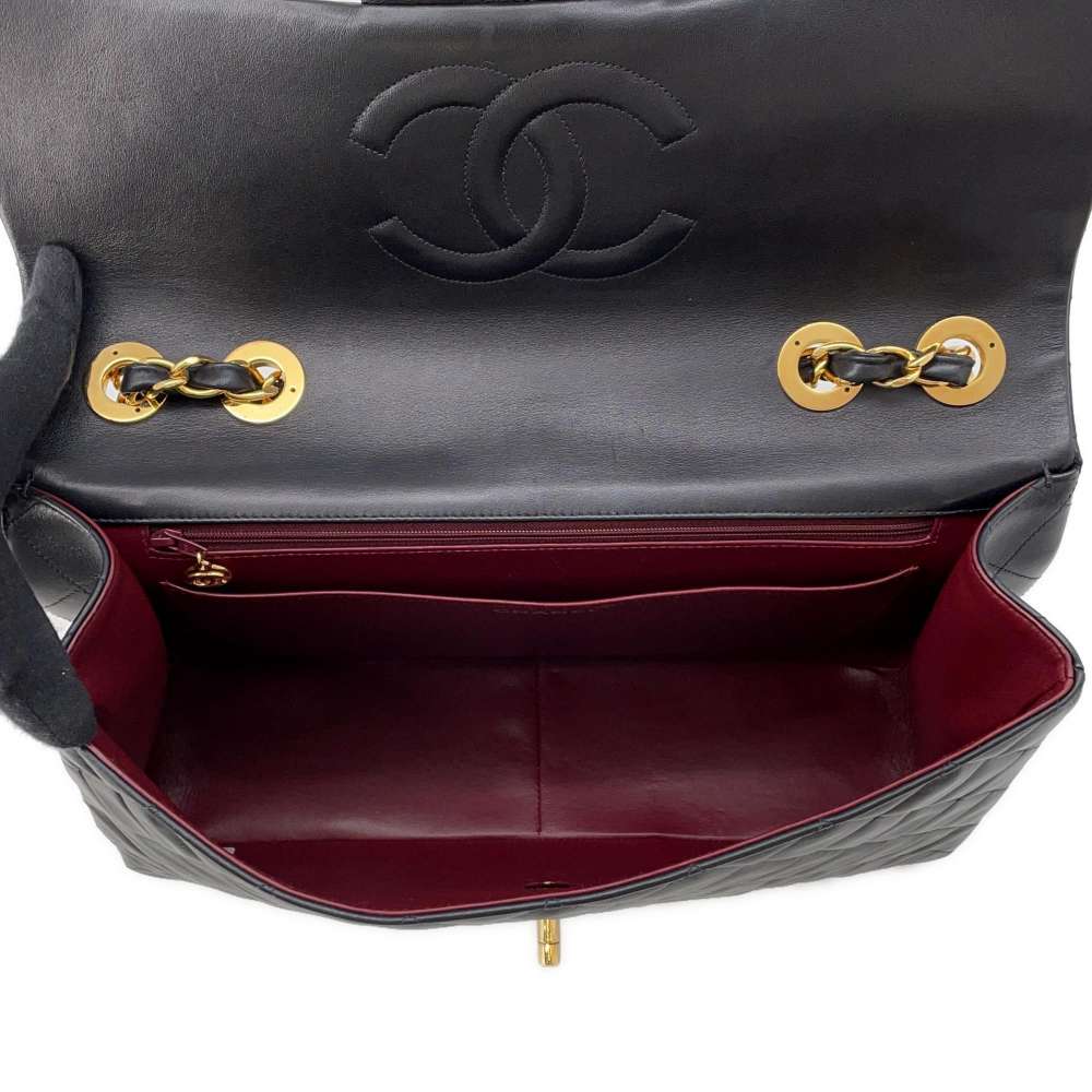 CHANEL Jumbo Matelasse ChainShoulder BlackA01094 Lambskin Size 34