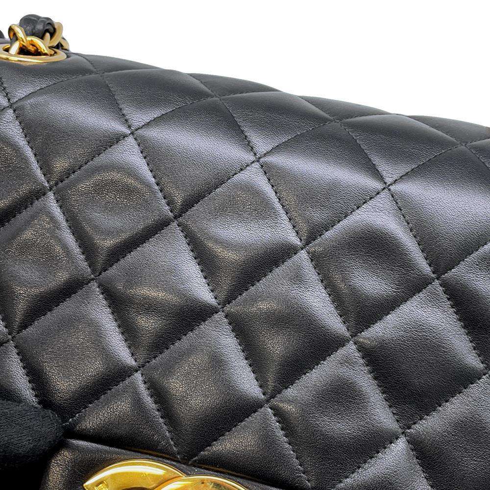 CHANEL Jumbo Matelasse ChainShoulder BlackA01094 Lambskin Size 34
