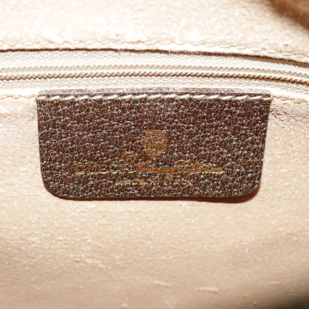 GUCCI GG Supreme Web Sherry Line Shoulder Bag PVC Beige 164 02 077 99562
