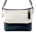CHANEL Gabriel de Hobo White/BlackA93824 Calf Leather Size Large