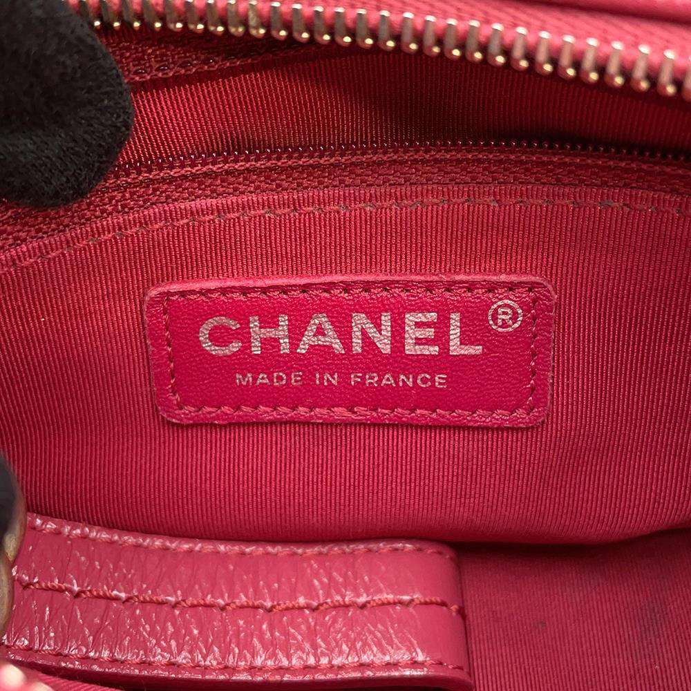 CHANEL Gabriel de Hobo PinkA91810 Tweed Leather Size Small