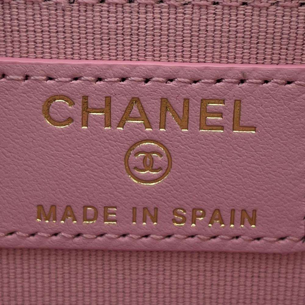 CHANEL CHANEL19 CardCoin purse PinkAP2701 Lambskin