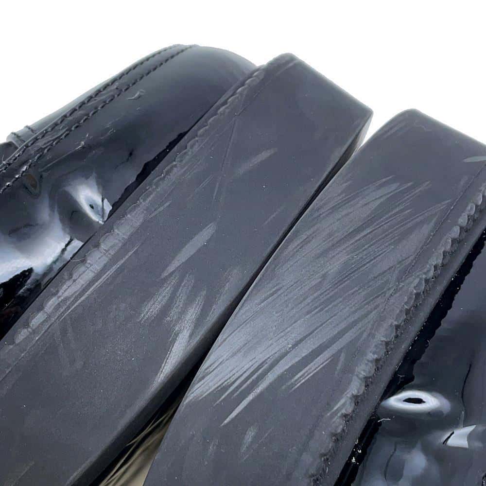 CHANEL CC Logo Boots BlackG38086 Nylon Leather Size 38C
