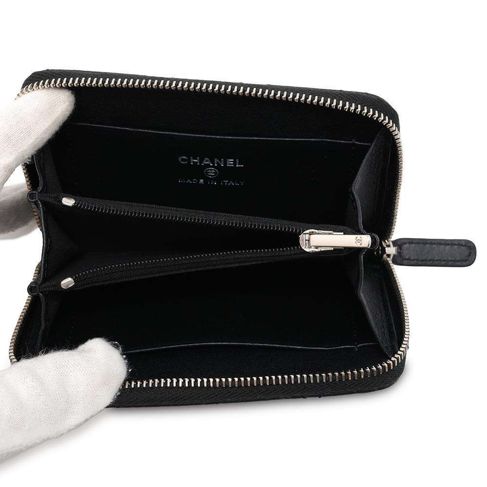 CHANEL CC Logo Star Coin Purse BlackAP3728 Lambskin