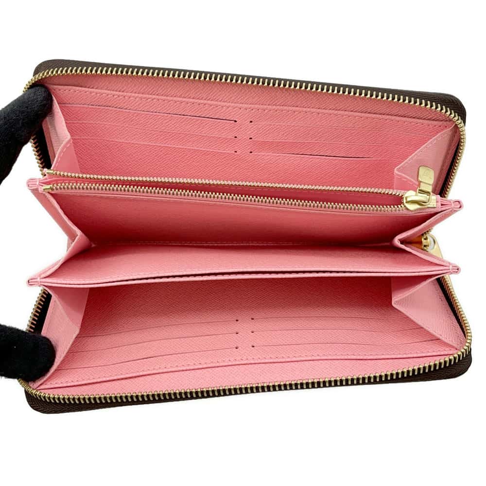 LOUIS VUITTON Zippy Wallet Poppy M41908 Monogram/Jungle・Dot
