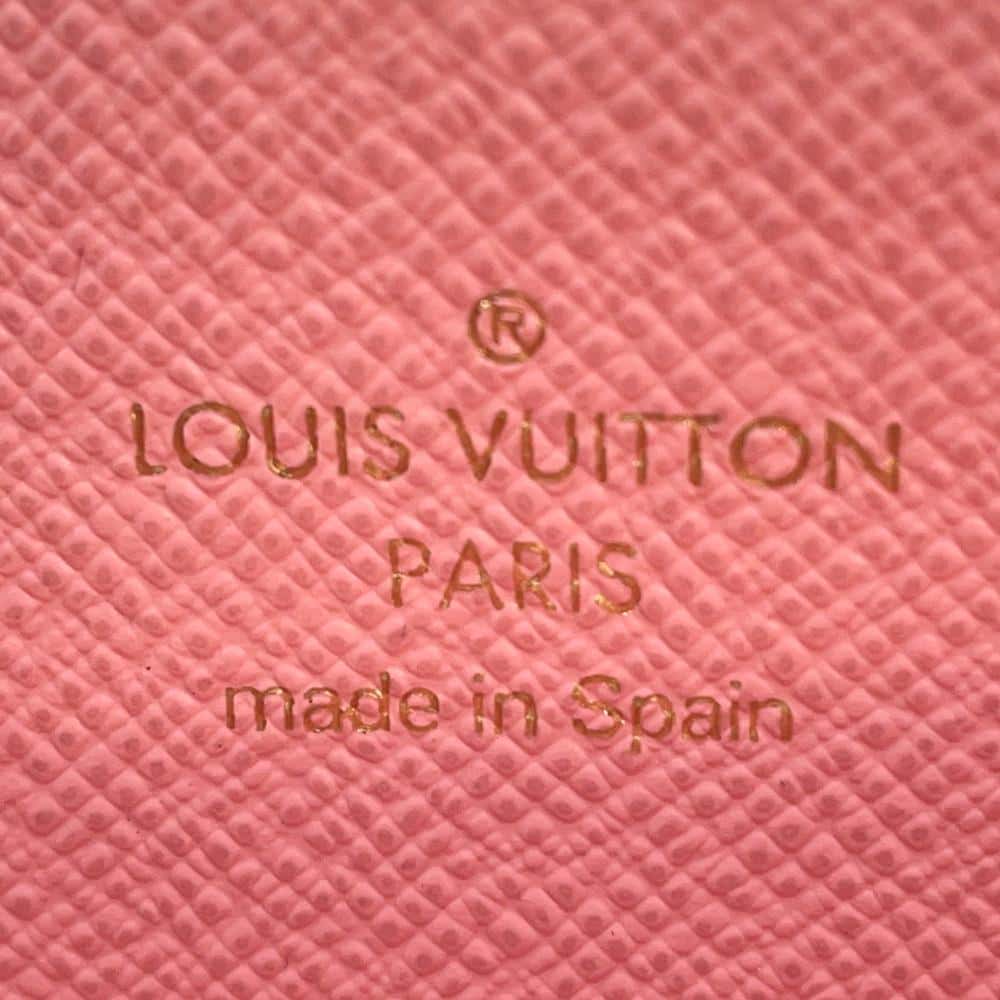 LOUIS VUITTON Zippy Wallet Poppy M41908 Monogram/Jungle・Dot