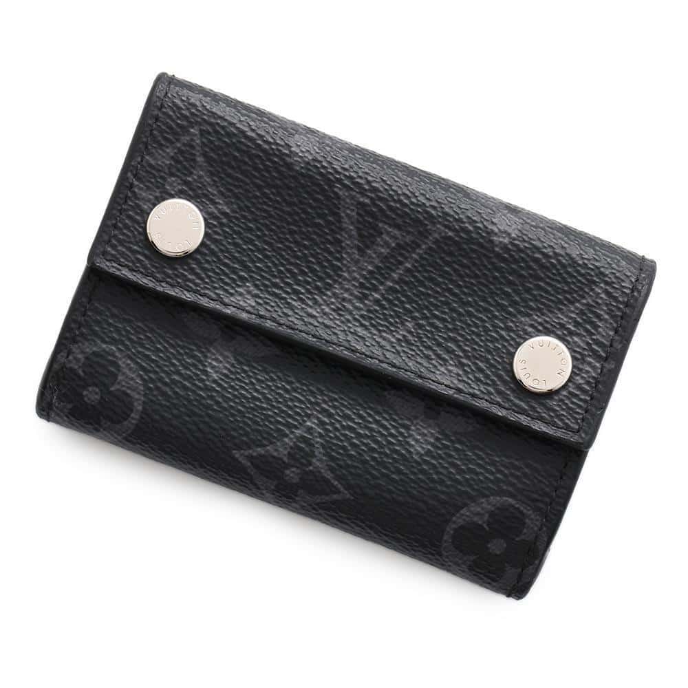 LOUIS VUITTON Discovery Compact Wallet Noir M67630 Monogram Eclipse