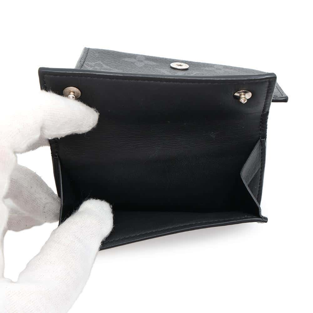 LOUIS VUITTON Discovery Compact Wallet Noir M67630 Monogram Eclipse