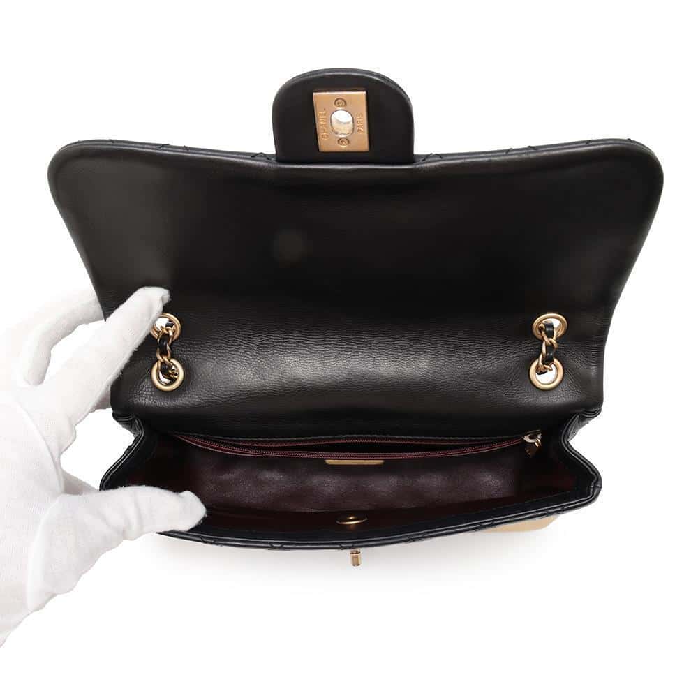 CHANEL Matelasse Single Flap ChainShoulder Bag BlackA94495 Lambskin