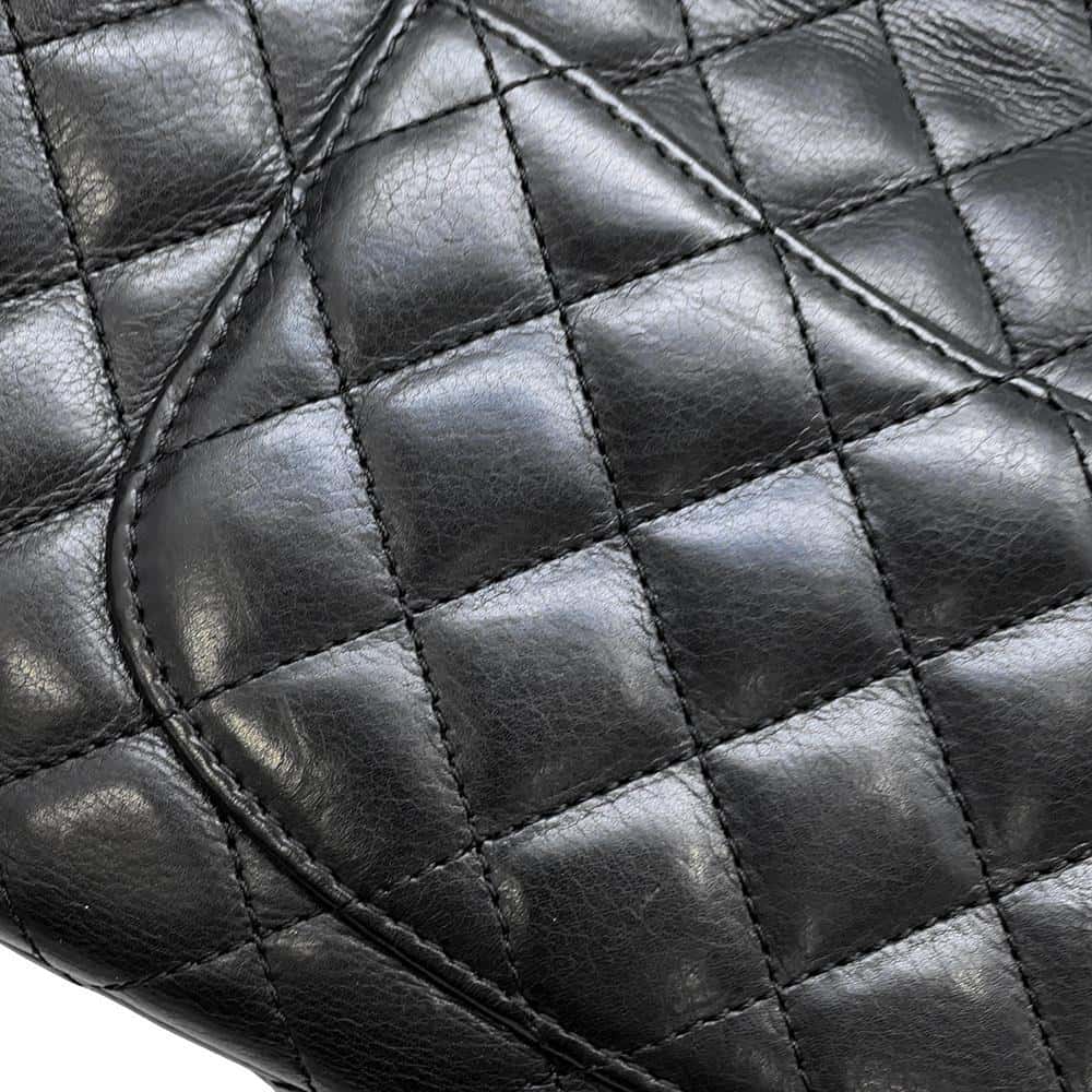 CHANEL Matelasse Single Flap ChainShoulder Bag BlackA94495 Lambskin
