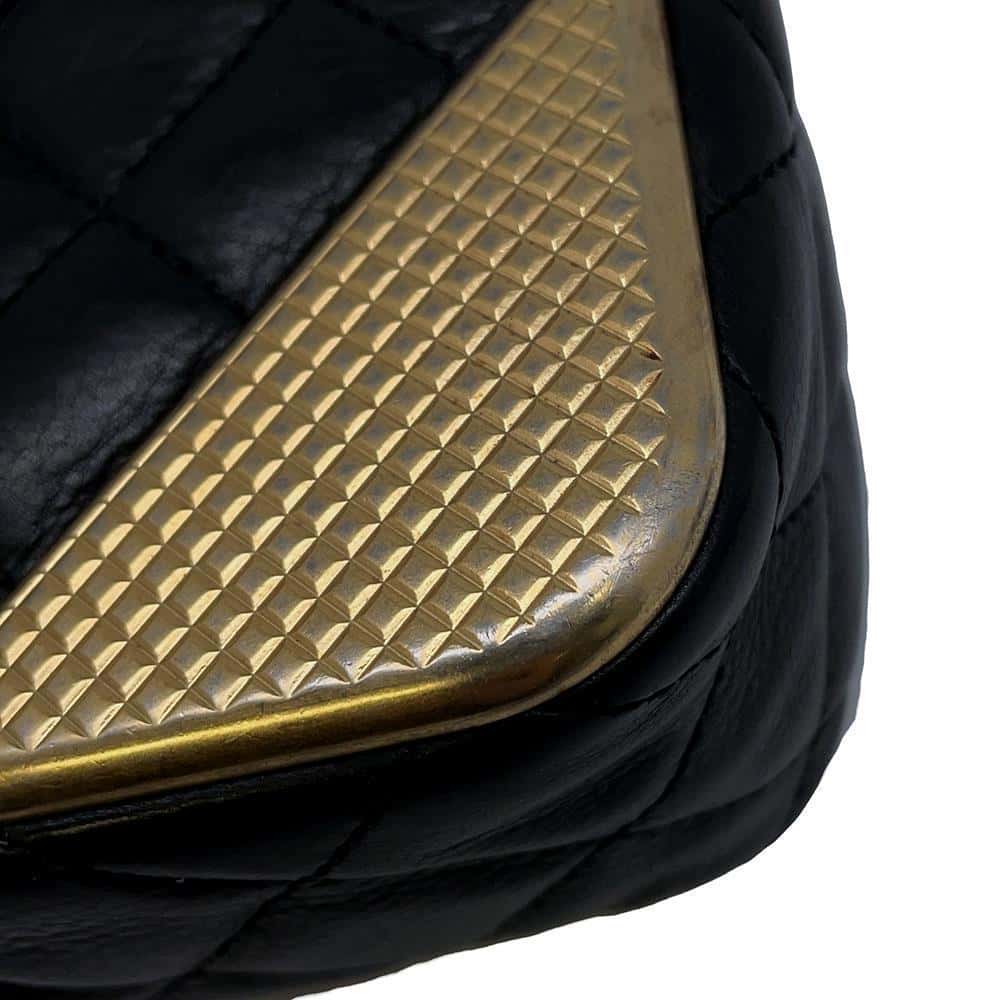 CHANEL Matelasse Single Flap ChainShoulder Bag BlackA94495 Lambskin