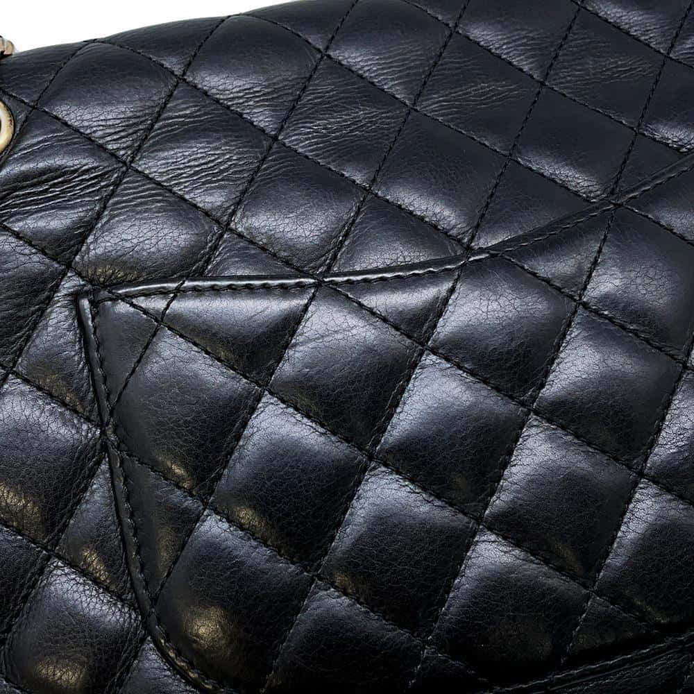 CHANEL Matelasse Single Flap ChainShoulder Bag BlackA94495 Lambskin