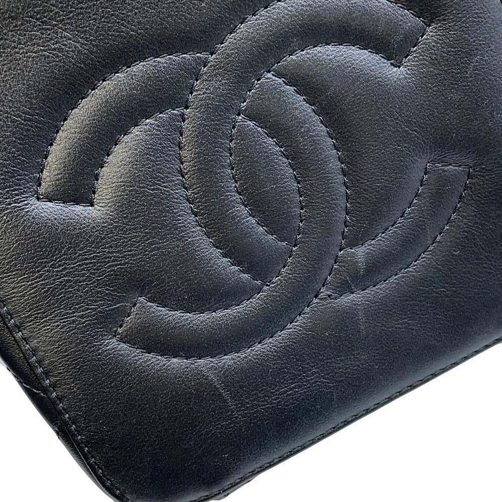 CHANEL Matelasse Vanity ChainShoulder Bag BlackAS3228 Calf Leather