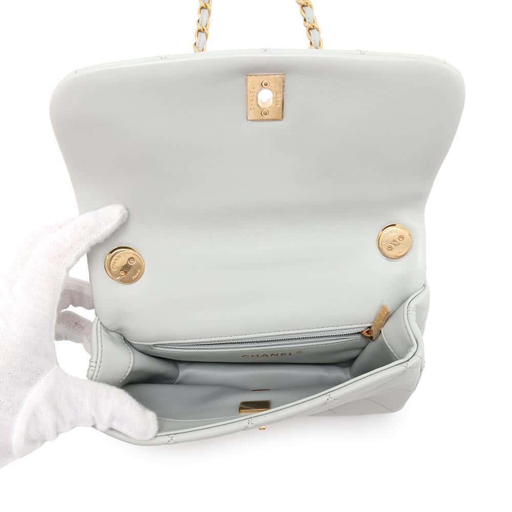 CHANEL Matelasse ChainShoulder Bag GrayAS3367 Lambskin