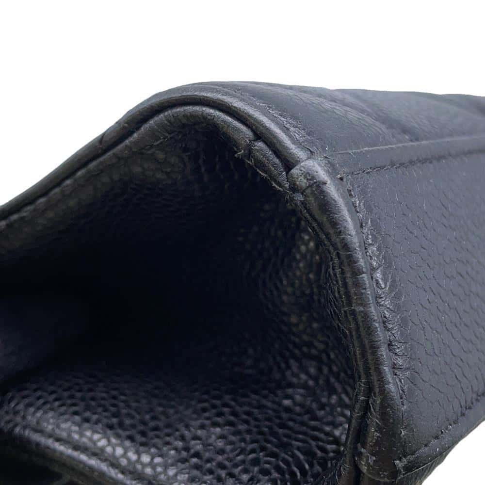 CHANEL Matelasse business bag Black Caviar Leather