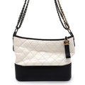 CHANEL Gabriel de CHANEL Hobo Bag White/BlackA93824 Calf Leather