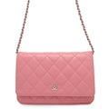 CHANEL Matelasse Chain wallet PinkAP0250 Lambskin