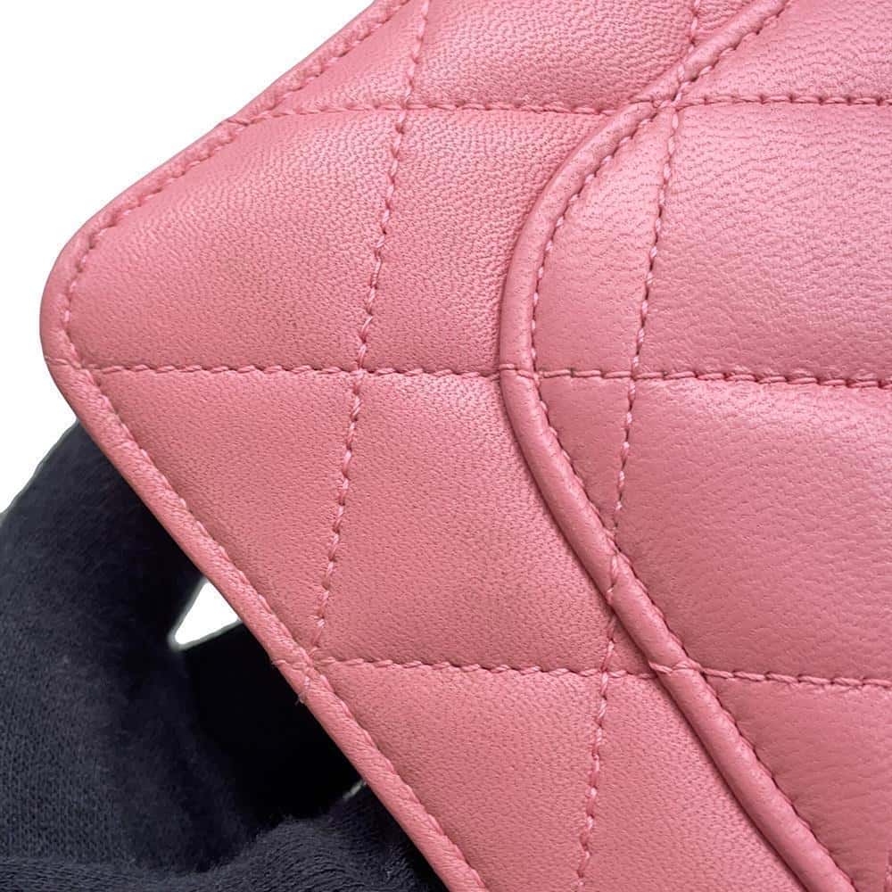 CHANEL Matelasse Chain wallet PinkAP0250 Lambskin