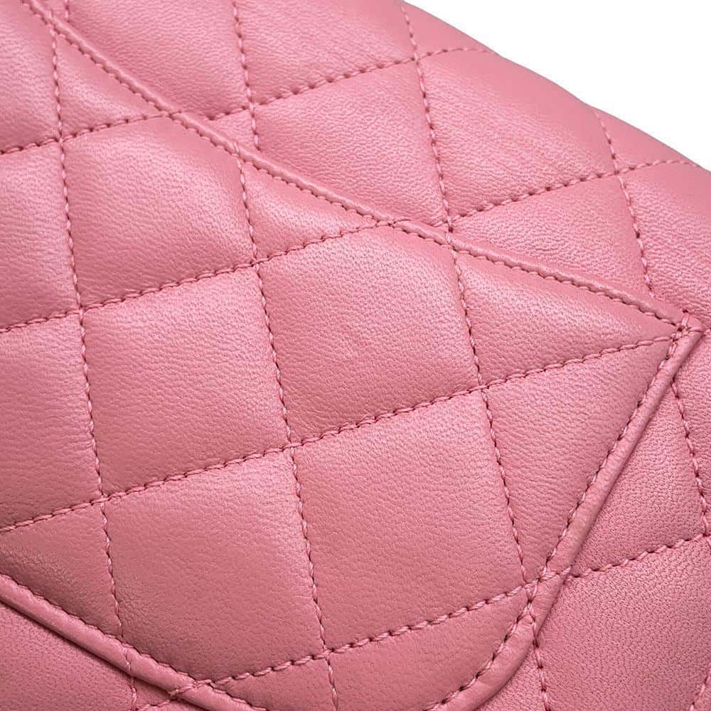 CHANEL Matelasse Chain wallet PinkAP0250 Lambskin