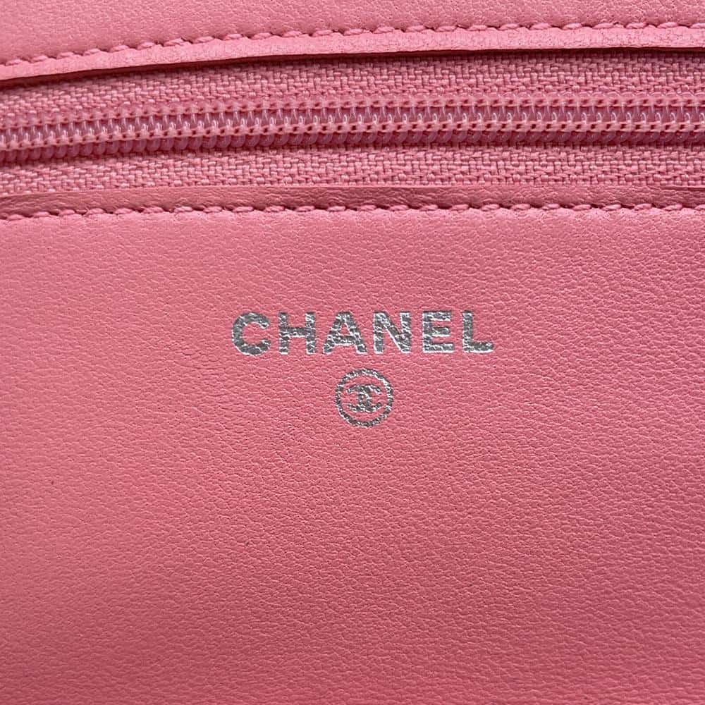 CHANEL Matelasse Chain wallet PinkAP0250 Lambskin