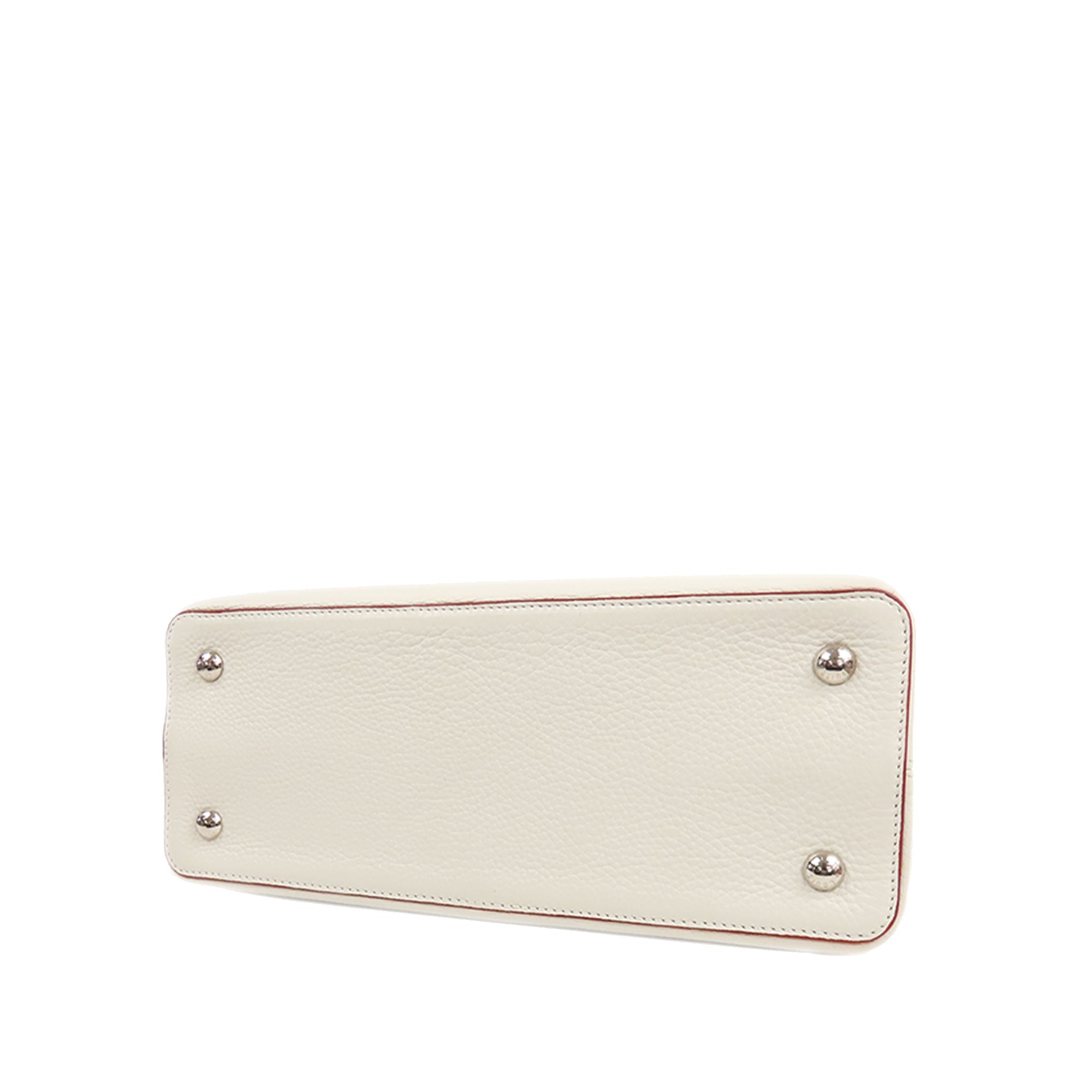 Louis Vuitton Capucines MM White Taurillon