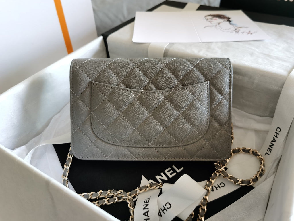 CHLMini GlamIap Bag Grey For Women 7.2in/18.5cm