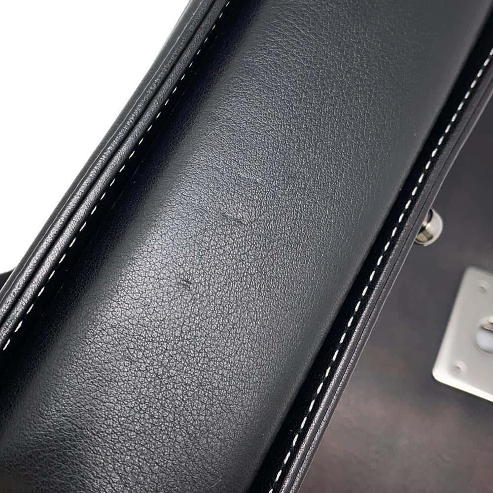CHANEL Boy Chanel ChainShoulder Bag Black/Silver Leather