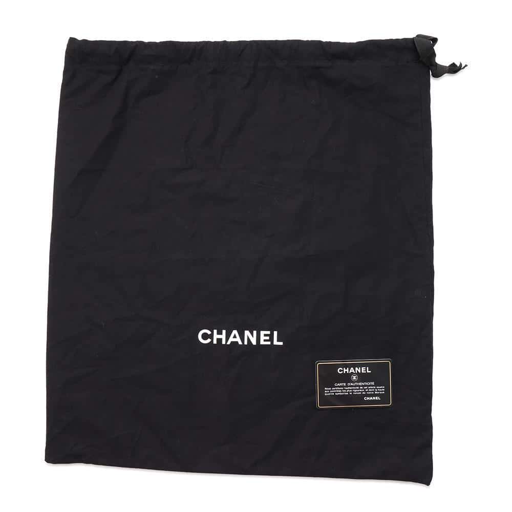 CHANEL Trendy Bowling Bag With Logo Black Lambskin