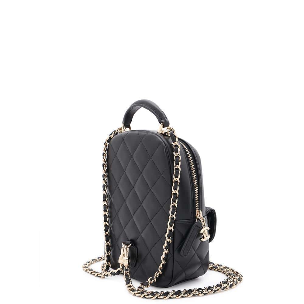 CHANEL Matelasse Backpack BlackAP3753 Lambskin