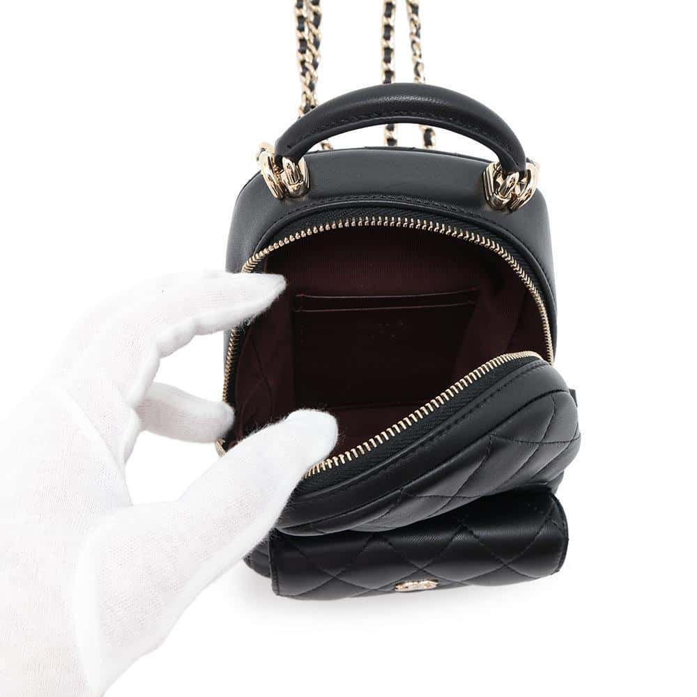CHANEL Matelasse Backpack BlackAP3753 Lambskin
