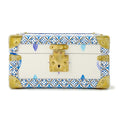 LOUIS VUITTON Coffret Tresor White/Blue M10250 Monogram Visor Pool Size 24