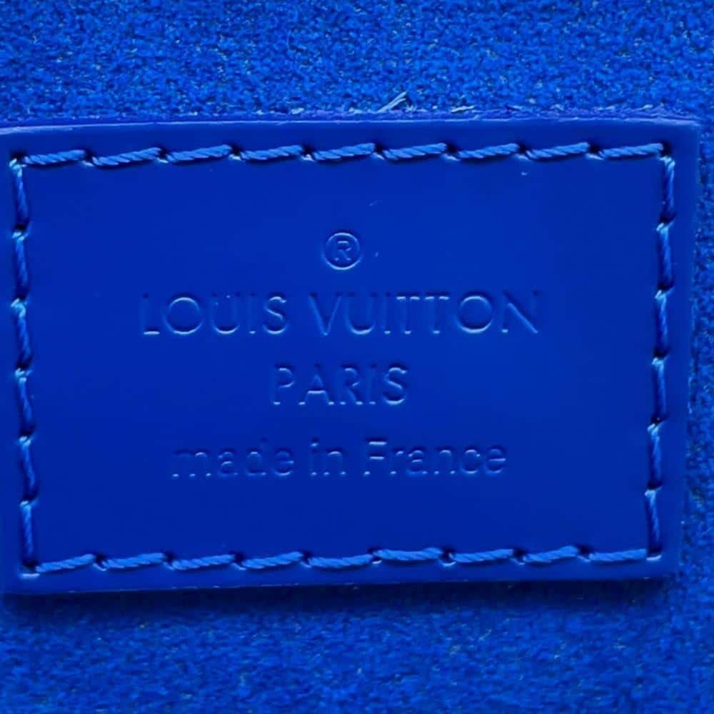 LOUIS VUITTON Coffret Tresor White/Blue M10250 Monogram Visor Pool Size 24